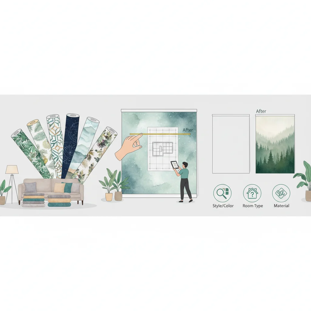 how to choose wall mural wallpaper