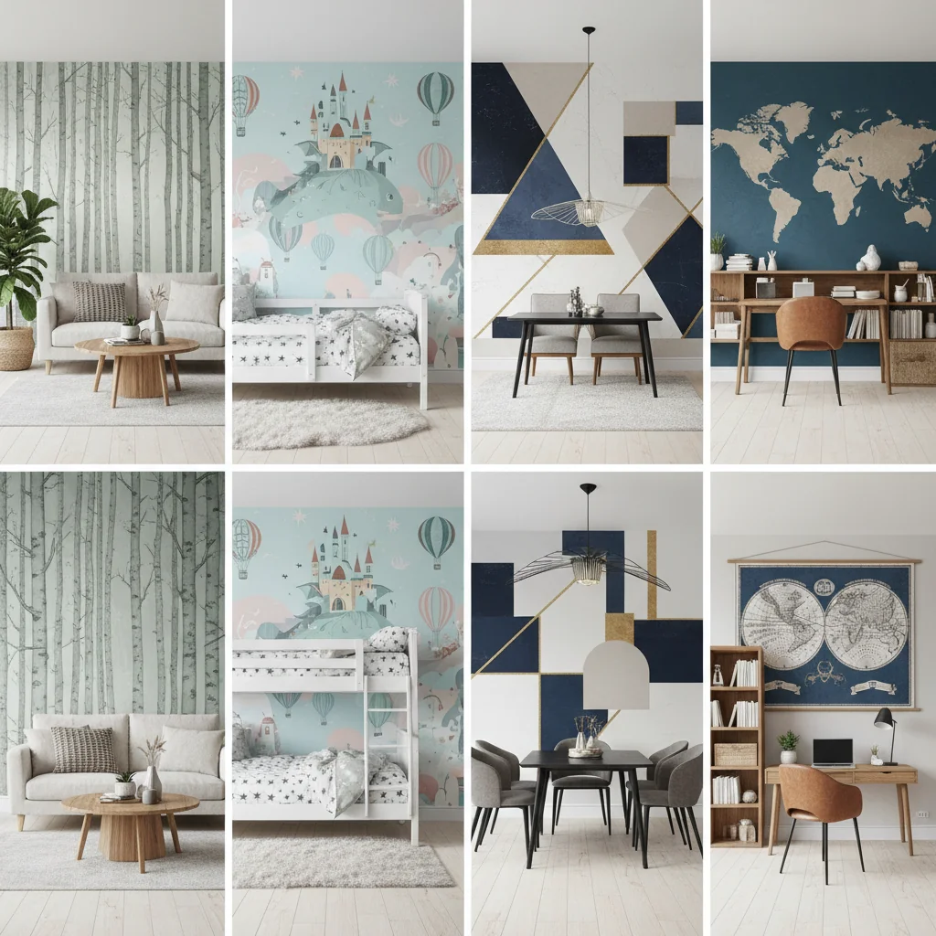 wall mural wallpaper ideas and inspiration