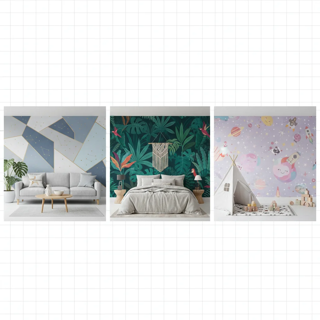 wall paper mural ideas and inspiration