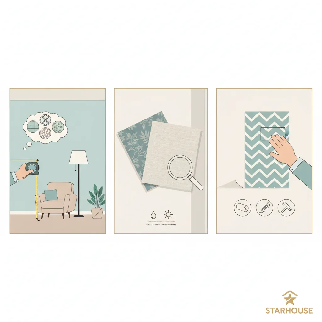how to choose wall paper peel and stick