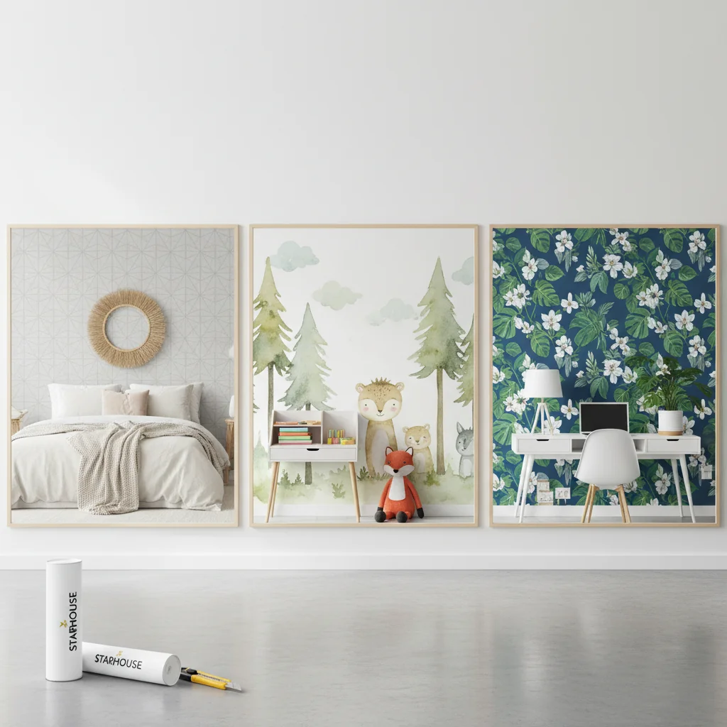 wall paper peel and stick ideas and inspiration