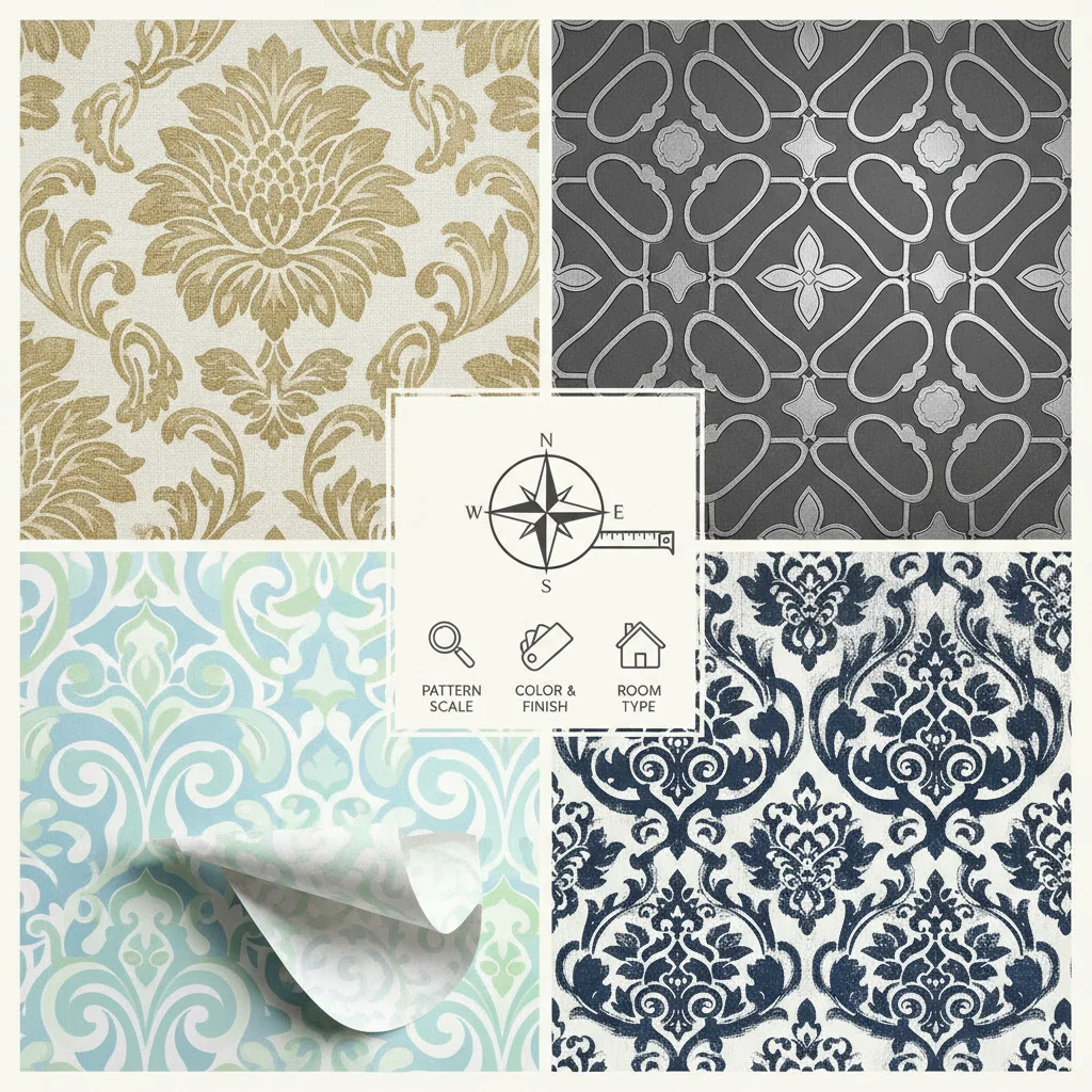 how to choose wallpaper damask