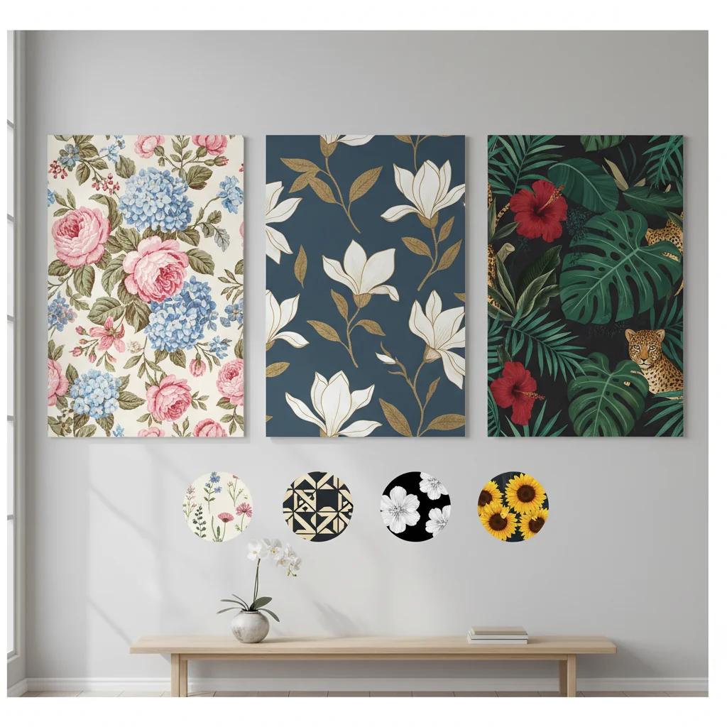 how to choose wallpaper floral
