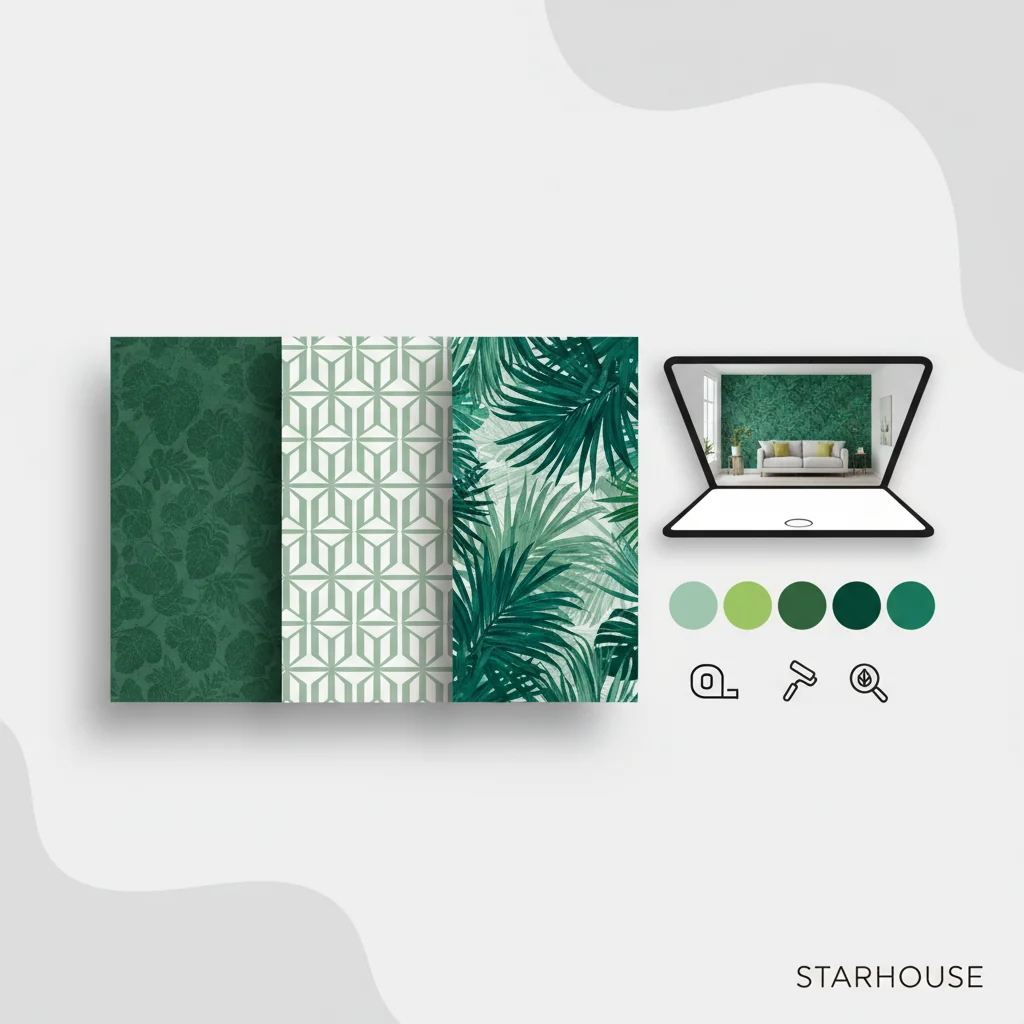 how to choose wallpaper green