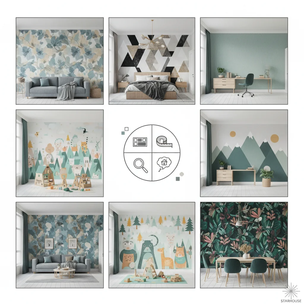how to choose wallpaper murals