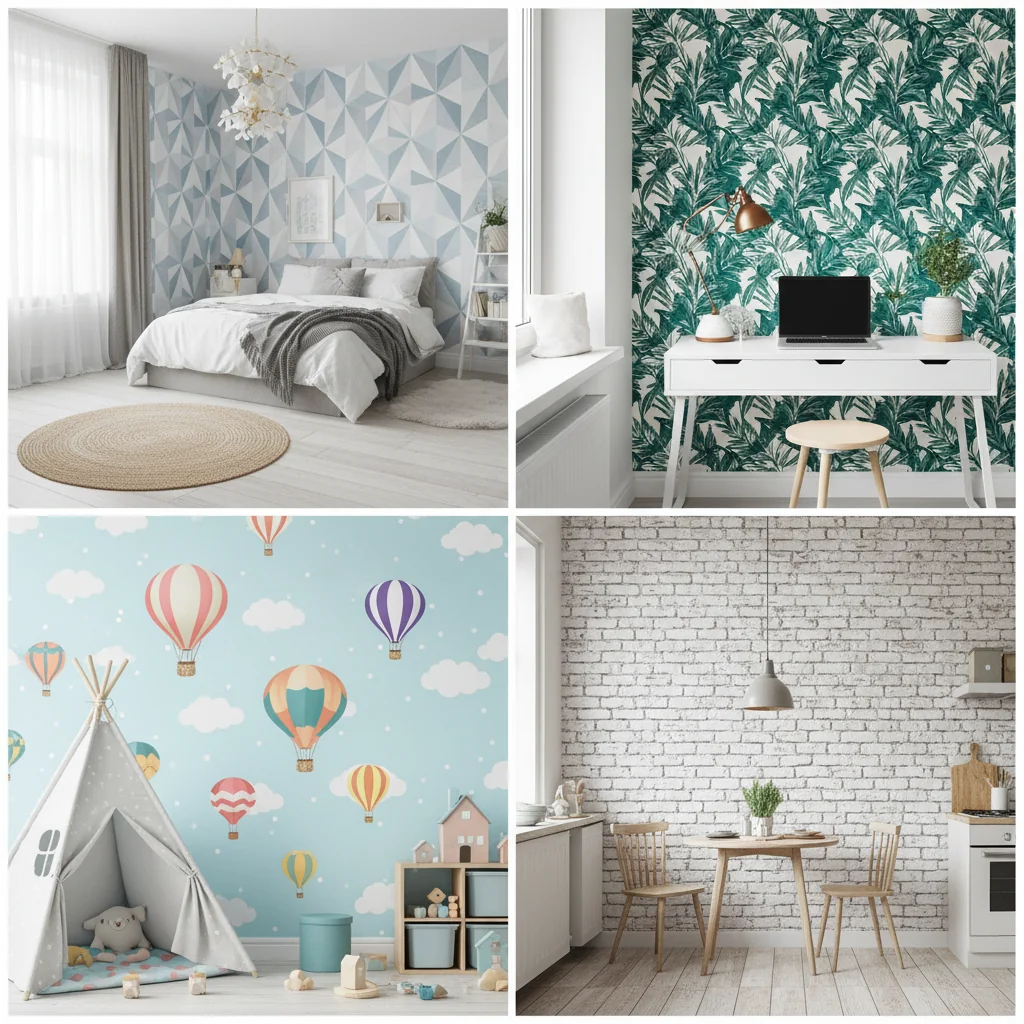 wallpaper stick and peel ideas and inspiration