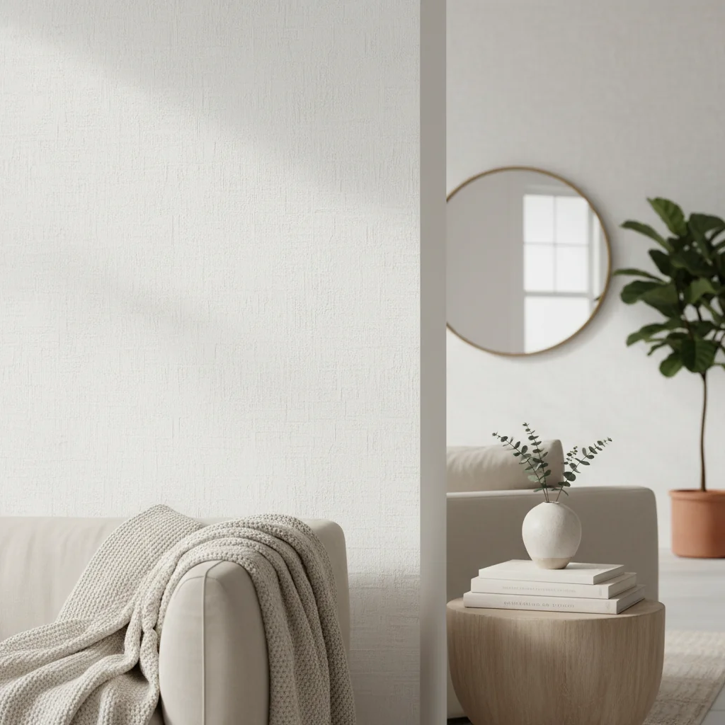 white textured wallpaper — home décor ideas | Starhouse