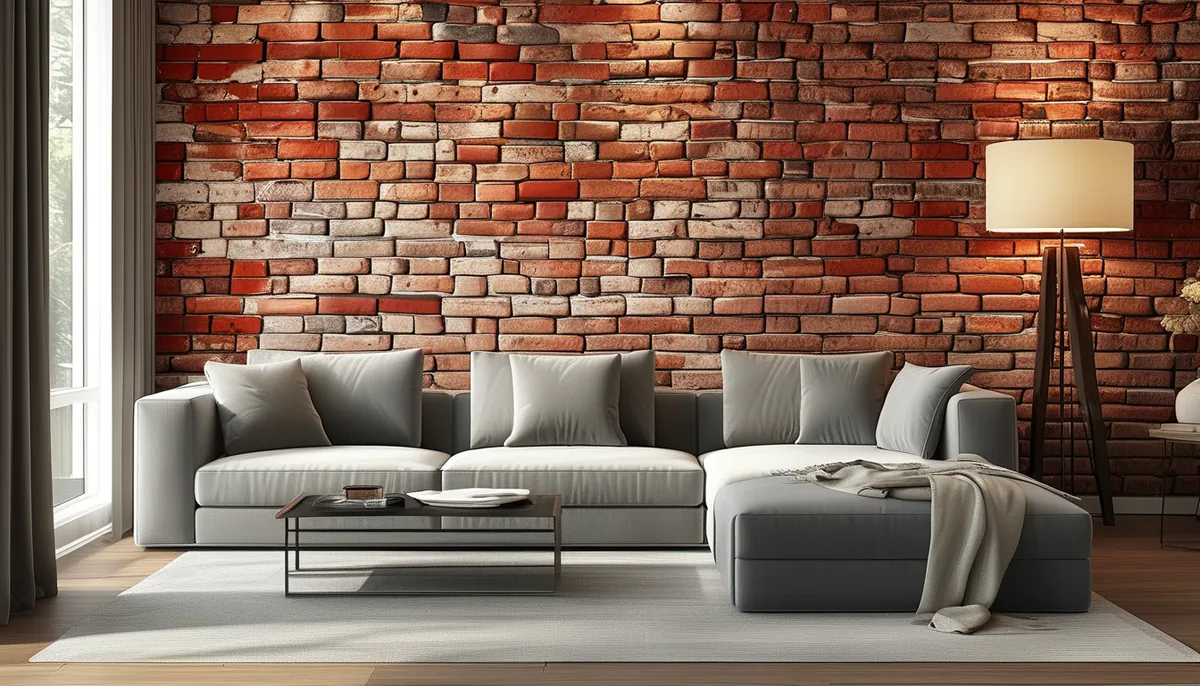 Brick looking wallpaper: realistic options for your home