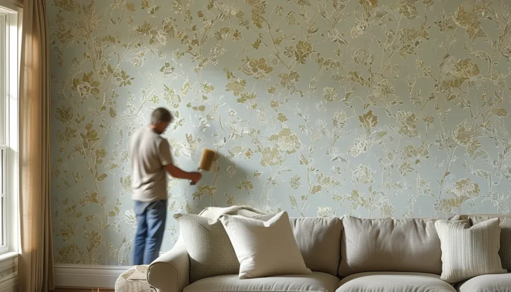 clear wallpaper glue