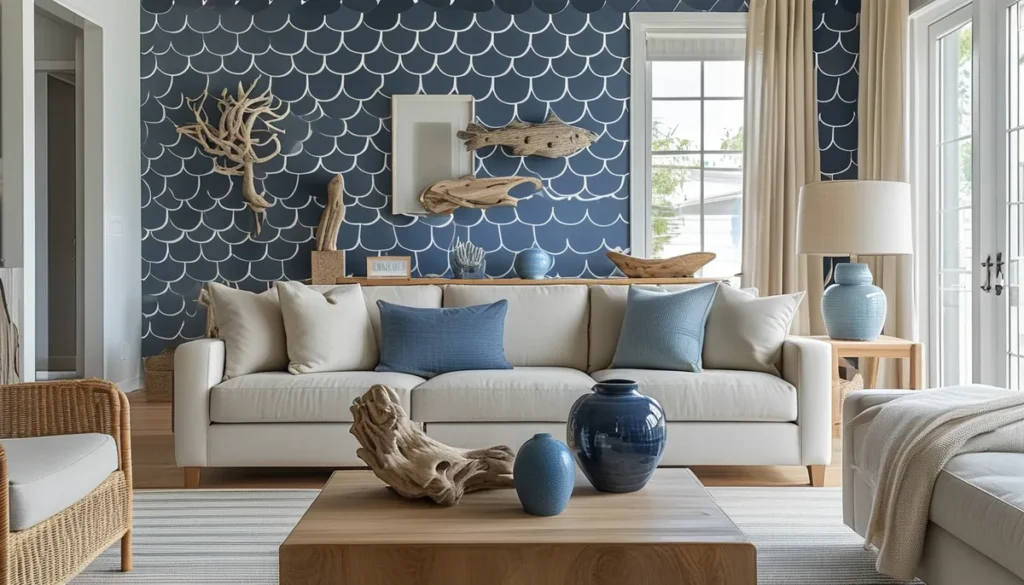 Fish stick wallpaper: selecting the right nautical style