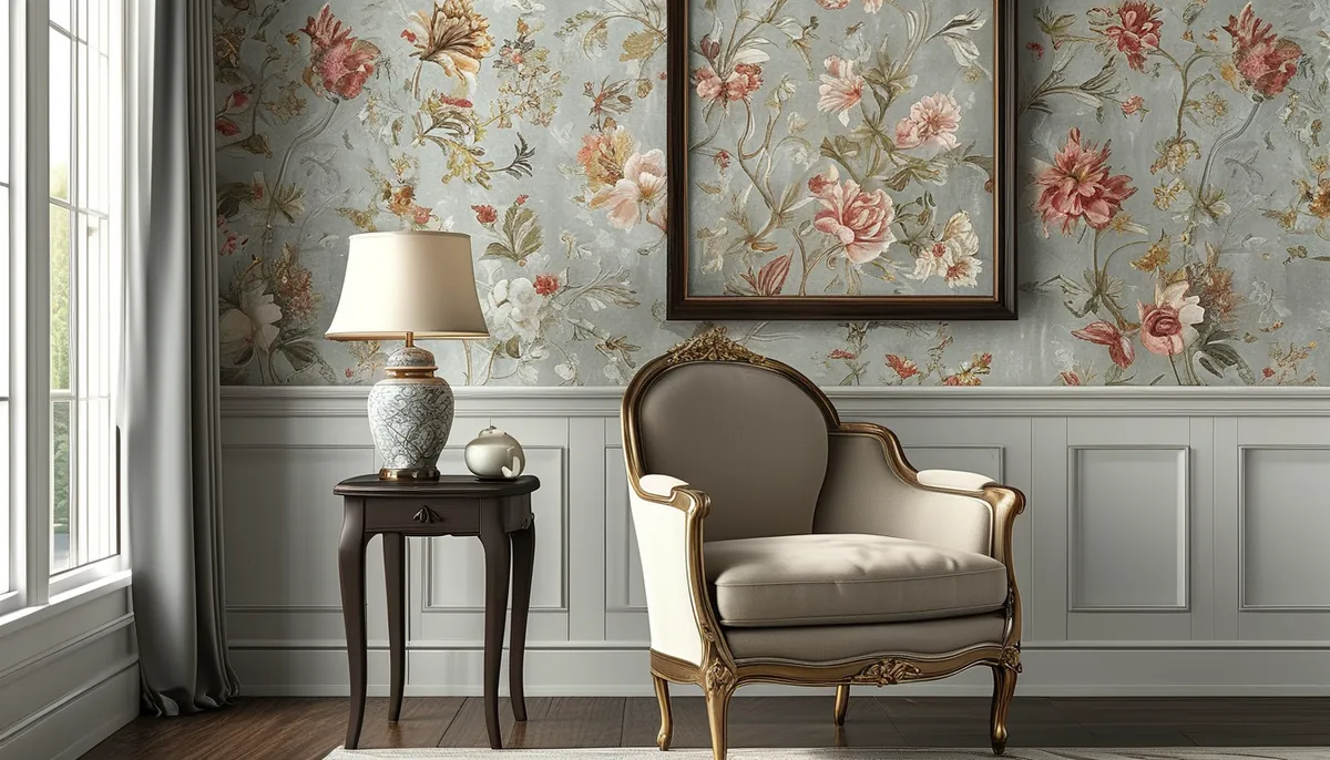 Framed vintage wallpaper: create your statement wall