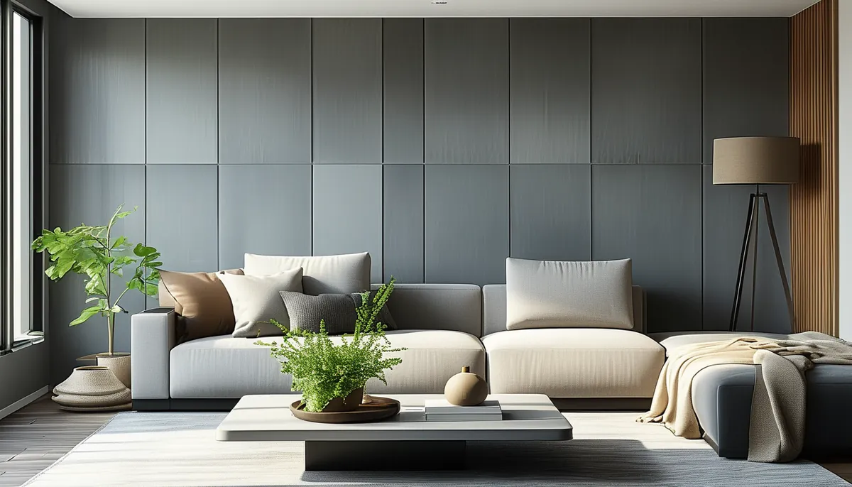 Grey shiplap wallpaper: install it yourself