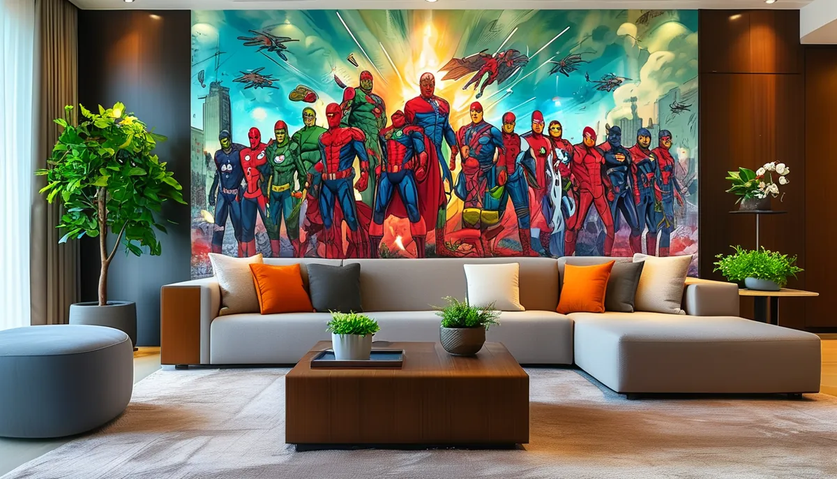 Marvel comic wall decor: choosing the right superhero style