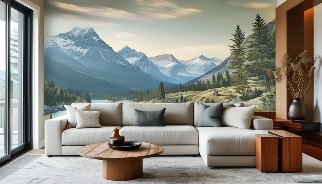 Mountains Wall Mural: Scale, Horizon Line and a Clean Install