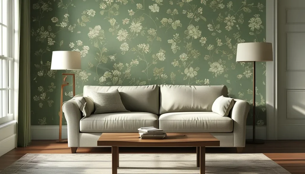 subtle floral wallpaper