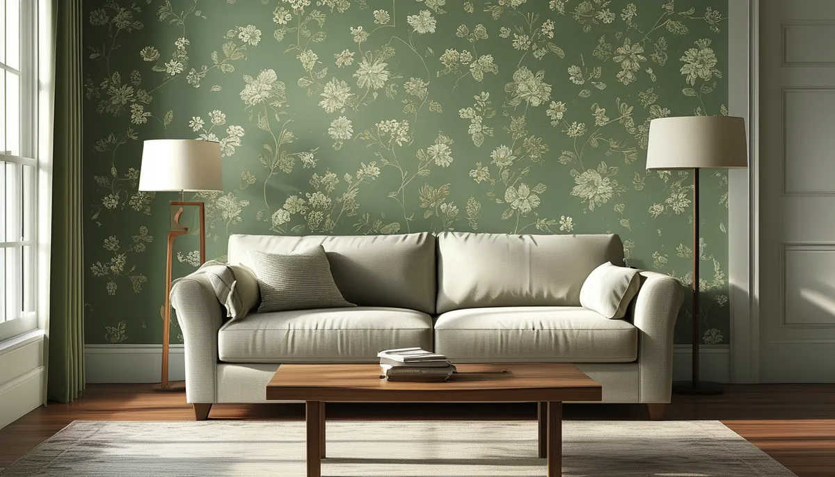 Choosing subtle floral wallpaper for a sophisticated look