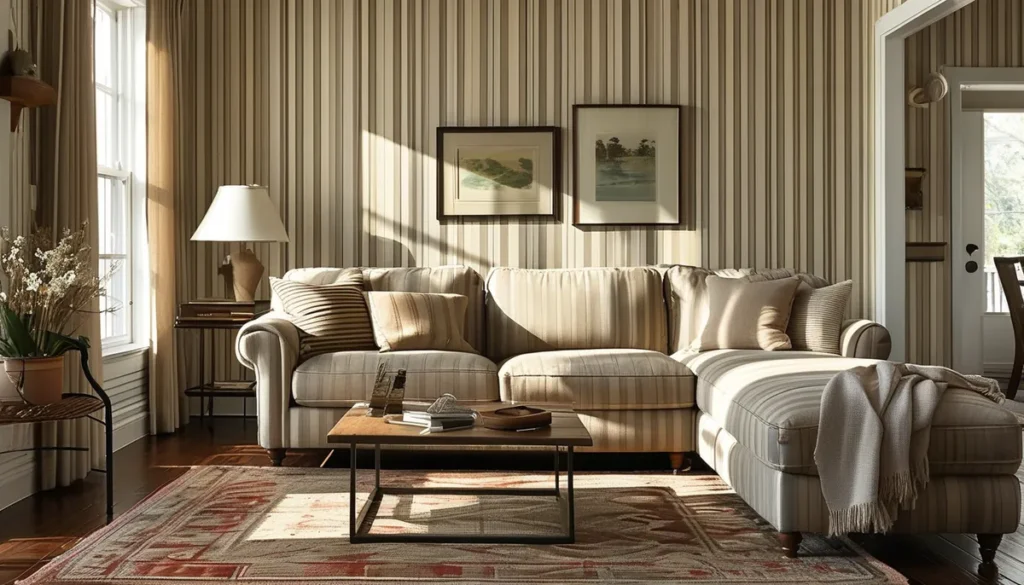 Vintage Striped Wallpaper: Stripe Width Decides Everything