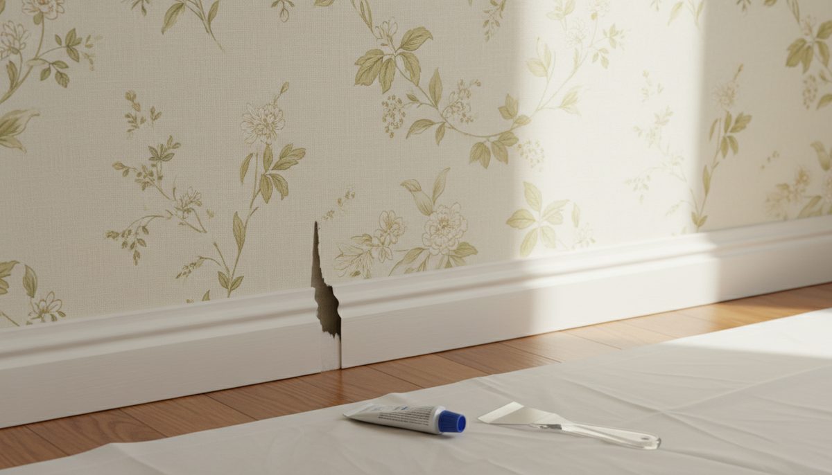 Wallpaper repair paste: fix tears and bubbles