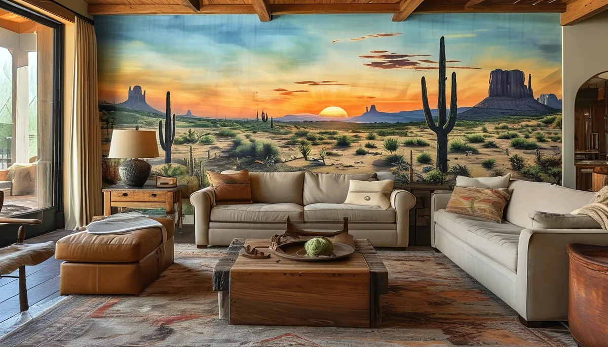 Western wallpaper murals for a rustic and authentic home